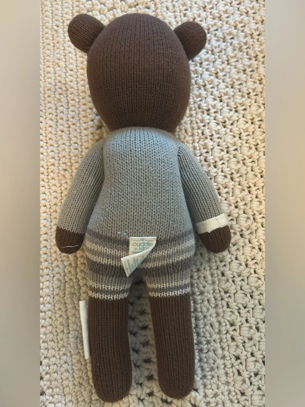 Cuddle + Kind Oliver the Bear 13” Hand Knit Doll OOS